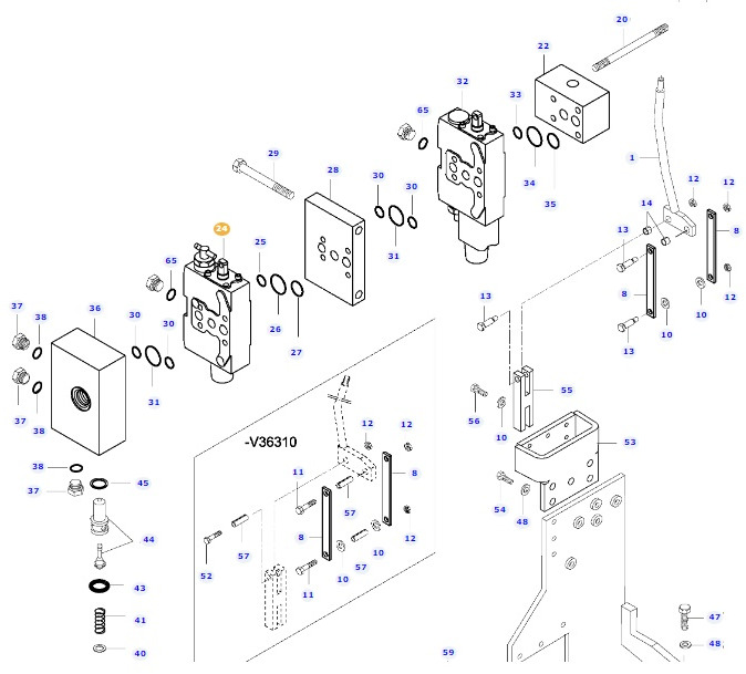 Valtra N141 - zawór blok hydrauliki V32536500 - Hydraulics for Agricultural machinery: picture 1 Valtra N141 - zawór blok hydrauliki V32536500 - Hydraulics for Agricultural machinery: picture 1