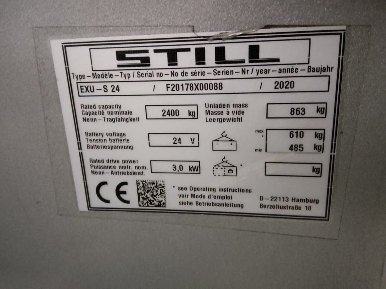 STILL EXU-S24/2400mm - Pallet truck: picture 2 STILL EXU-S24/2400mm - Pallet truck: picture 2
