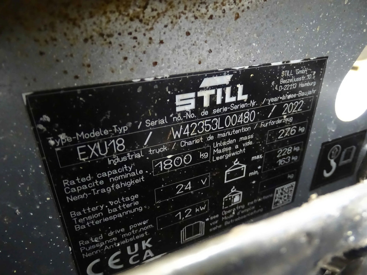 STILL EXU18 - Pallet truck: picture 2 STILL EXU18 - Pallet truck: picture 2