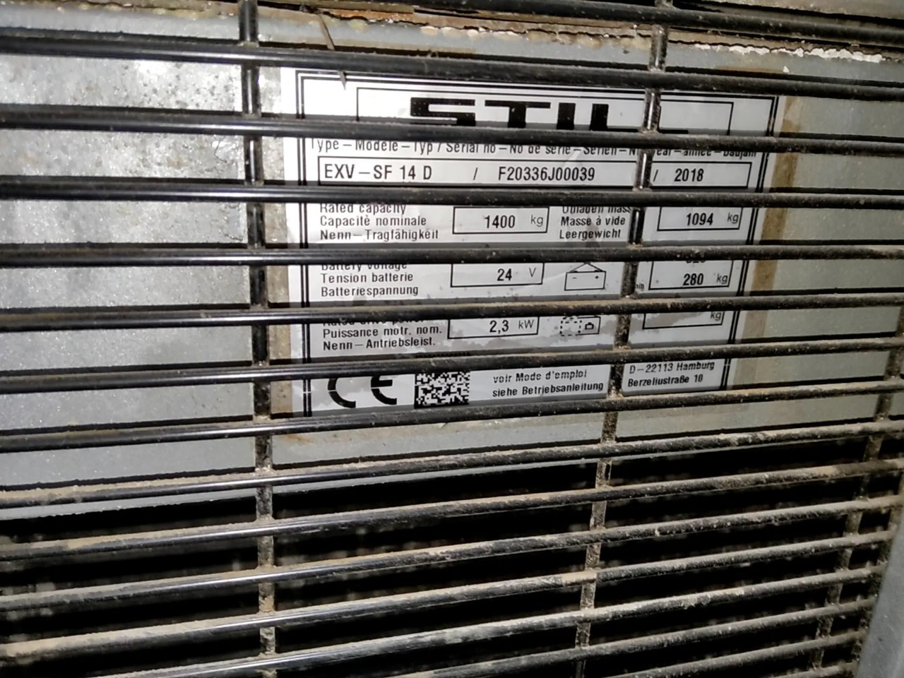 STILL EXV-SF14D - Stacker: picture 2 STILL EXV-SF14D - Stacker: picture 2