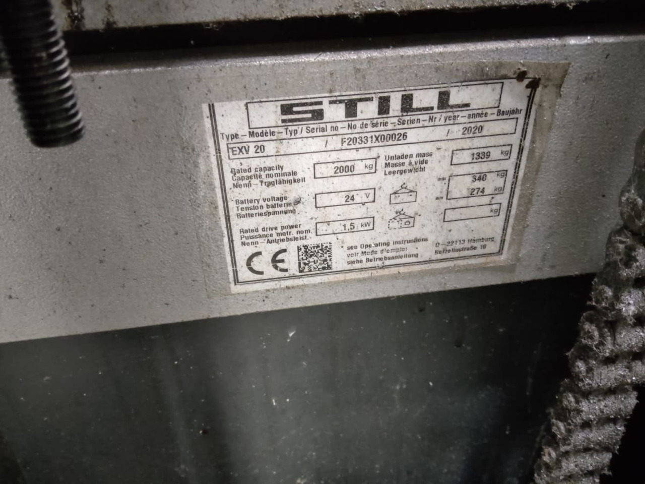 STILL EXV20 - Stacker: picture 5 STILL EXV20 - Stacker: picture 5