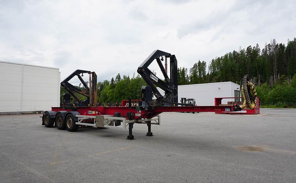 Container transporter/ Swap body semi-trailer for transportation of containers Hammar 160 S, 33 T SWL (20'-40'): picture 6