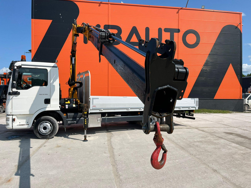 Dropside/ Flatbed truck, Crane truck MAN TGL 8.190 4x2 EFFER 80.2/2S / PLATFORM L=5250 mm: picture 10