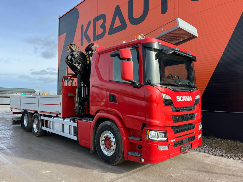 Scania G 450 6x2 PK26002 / BOX L=6426 mm - Dropside/ Flatbed truck, Crane truck: picture 4 Scania G 450 6x2 PK26002 / BOX L=6426 mm - Dropside/ Flatbed truck, Crane truck: picture 4