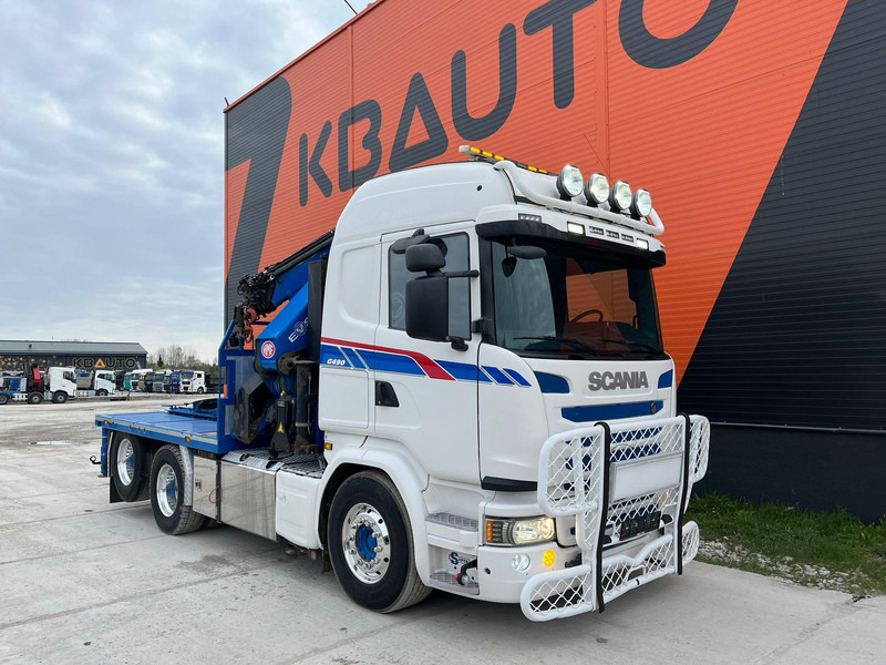 Scania G 490 6x2 HMF 5020 K6 + JIB / RETARDER - Dropside/ Flatbed truck, Crane truck: picture 4 Scania G 490 6x2 HMF 5020 K6 + JIB / RETARDER - Dropside/ Flatbed truck, Crane truck: picture 4