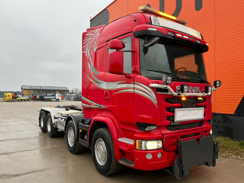 Scania R 580 8x4 PALFINGER / L=5600 mm / RETARDER - Hook lift truck: picture 3 Scania R 580 8x4 PALFINGER / L=5600 mm / RETARDER - Hook lift truck: picture 3