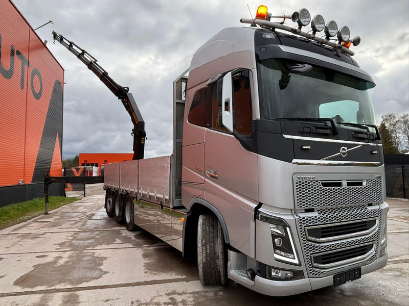 Dropside/ Flatbed truck, Crane truck Volvo FH 16 650 8x4*4 PALFINGER PK 33002 EH / PLATFORM L=6779 mm: picture 10