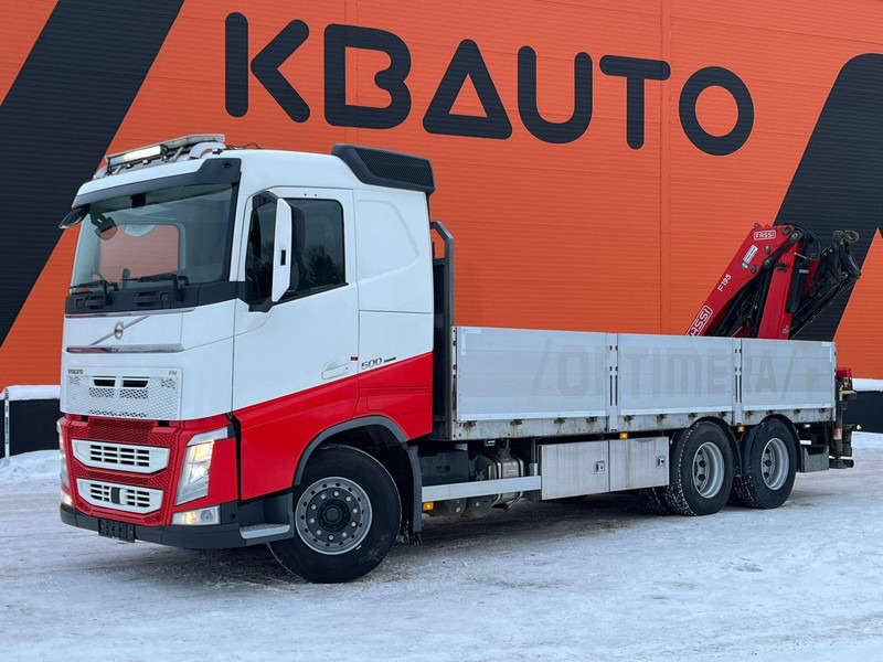 Volvo FH 500 6x2 FASSI F195A.2.25 / PLATFORM L=6509 mm - Dropside/ Flatbed truck, Crane truck: picture 2 Volvo FH 500 6x2 FASSI F195A.2.25 / PLATFORM L=6509 mm - Dropside/ Flatbed truck, Crane truck: picture 2