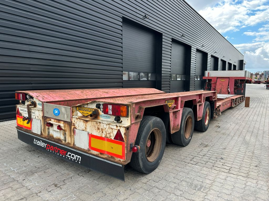 Broshuis Tiefbett / ausziehbar / 2 x verlängerungsträger - Low loader semi-trailer: picture 3 Broshuis Tiefbett / ausziehbar / 2 x verlängerungsträger - Low loader semi-trailer: picture 3