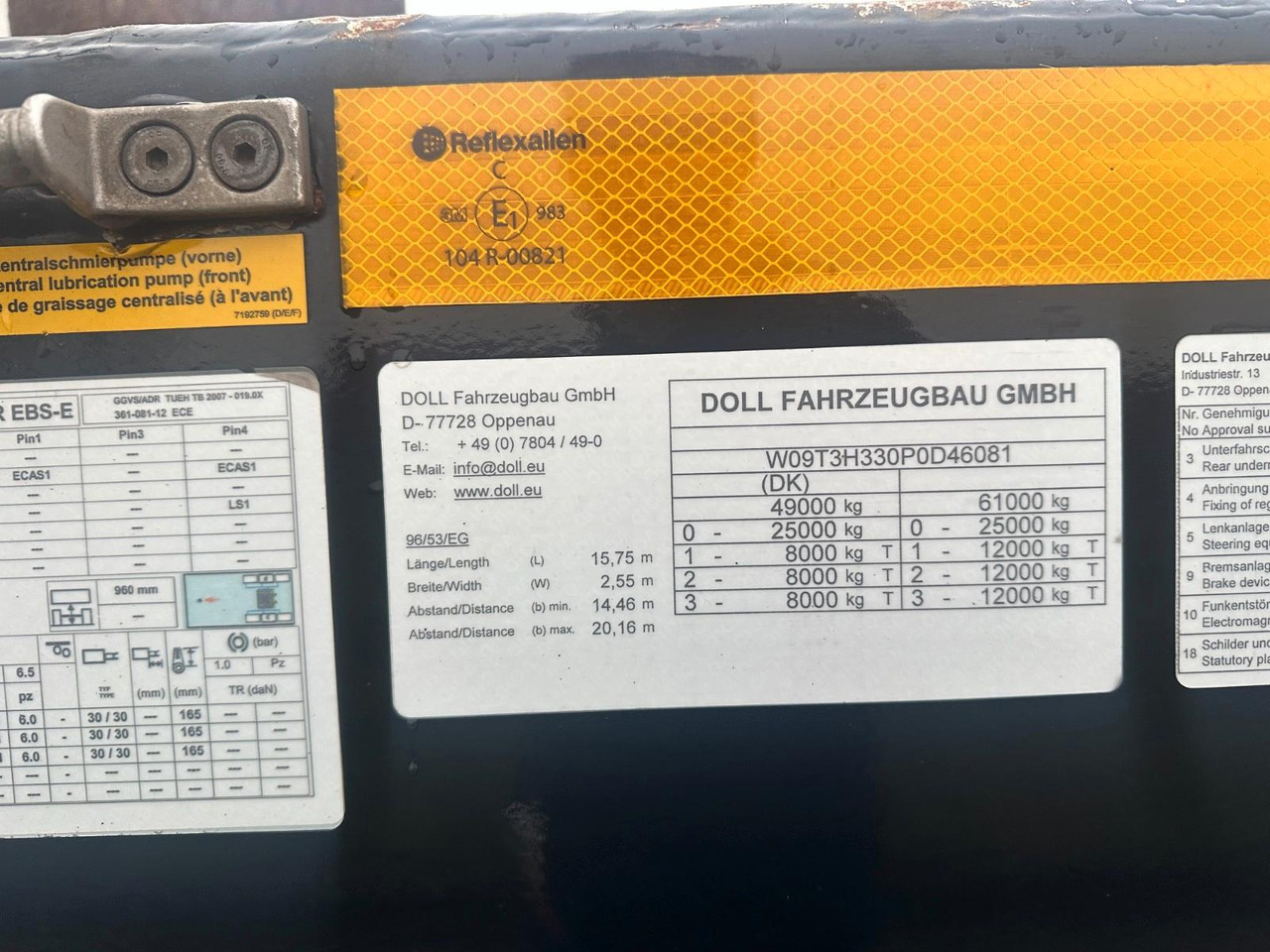 Doll 3 achs tiefbett / ausziehbar - Low loader semi-trailer: picture 5 Doll 3 achs tiefbett / ausziehbar - Low loader semi-trailer: picture 5