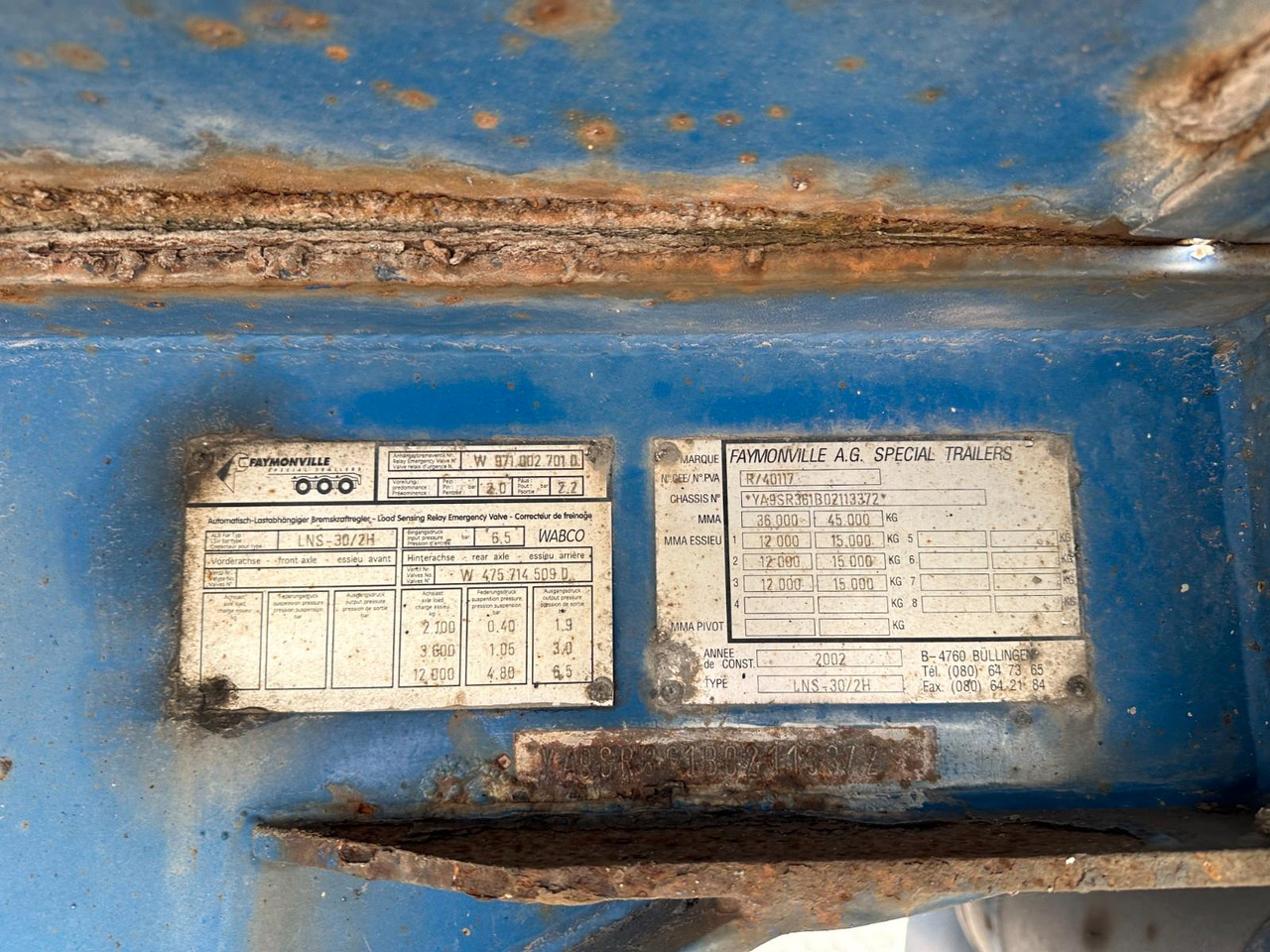 Faymonville 3 achs nachläufer - Low loader semi-trailer: picture 3 Faymonville 3 achs nachläufer - Low loader semi-trailer: picture 3