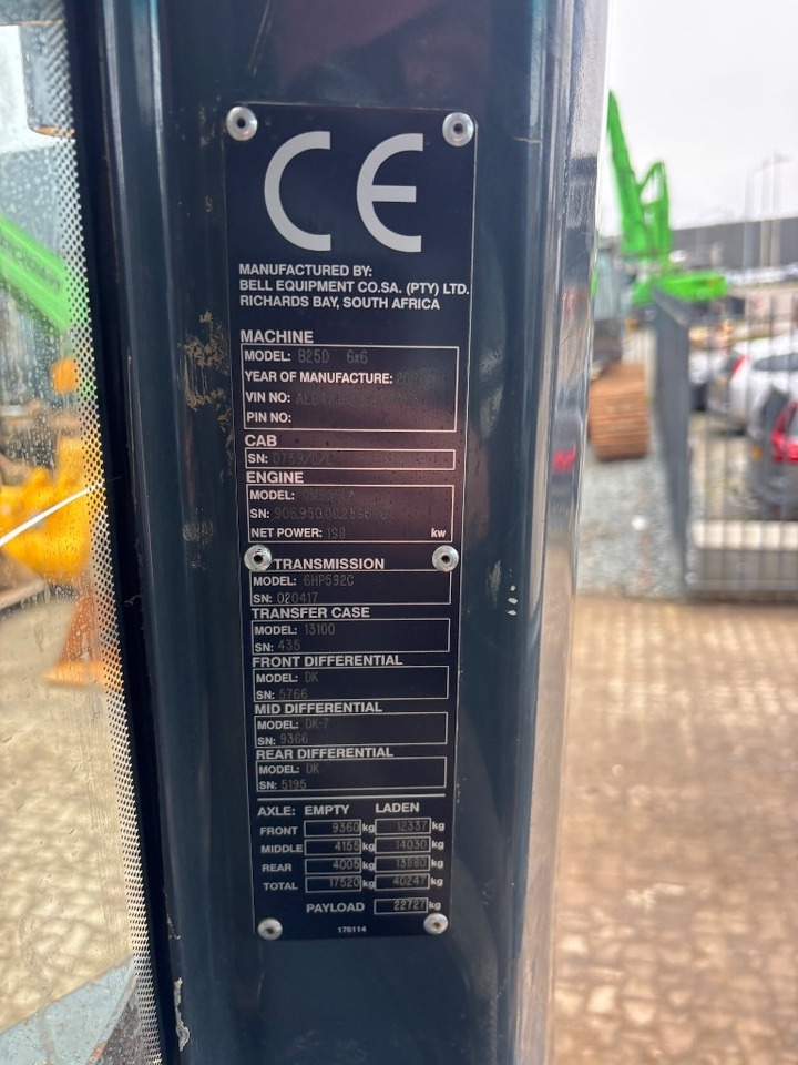 Articulated dumper Bell B 25 D - B25D - B 30: picture 24