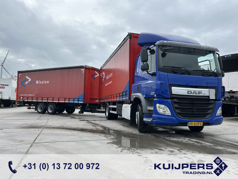 DAF CF 370 FA + Pacton MXD 218 / Curtainside Combi / Loadlift / APK TUV 05-26 - Curtainsider truck: picture 1 DAF CF 370 FA + Pacton MXD 218 / Curtainside Combi / Loadlift / APK TUV 05-26 - Curtainsider truck: picture 1