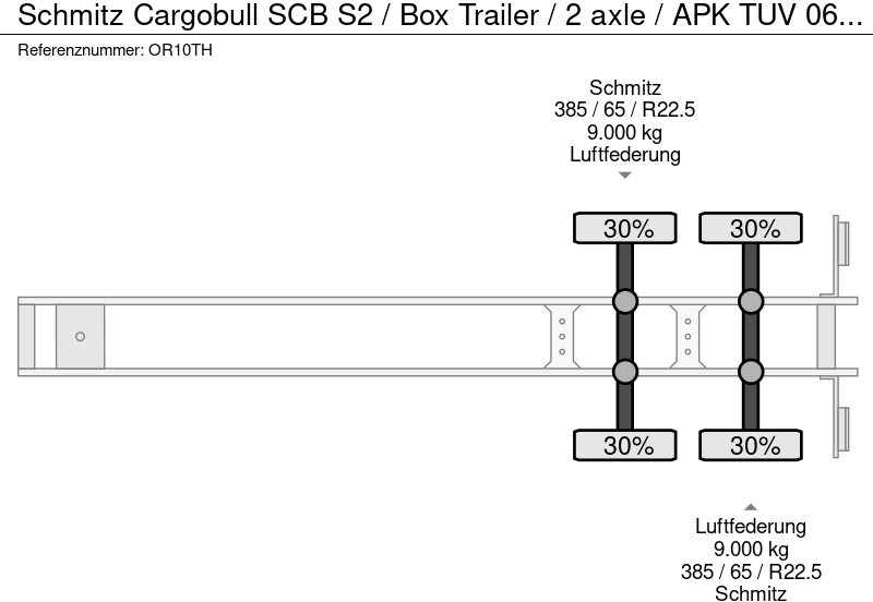 Closed box semi-trailer Schmitz Cargobull SCB S2 / Box Trailer / 2 axle / APK TUV 06-26: picture 17
