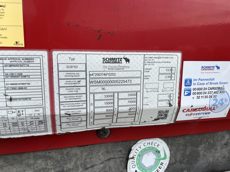 Closed box semi-trailer Schmitz Cargobull SCB S2 / Box Trailer / 2 axle / APK TUV 06-26: picture 12