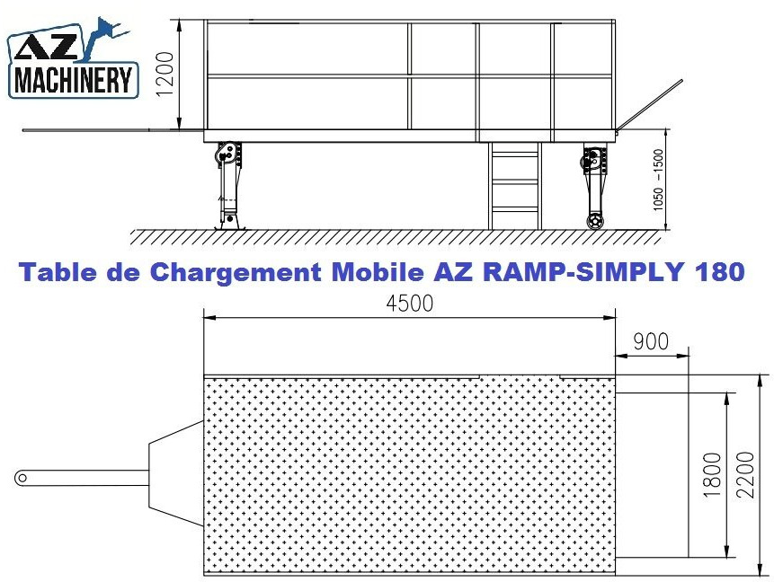 Mobil Loading Table AZ RAMP-SIMPLY 180 -10 T Capacity - Loading ramp: picture 5 Mobil Loading Table AZ RAMP-SIMPLY 180 -10 T Capacity - Loading ramp: picture 5