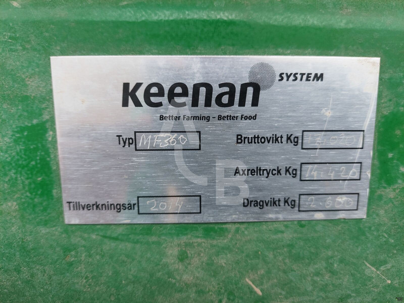 Livestock equipment Keenan MF360: picture 15