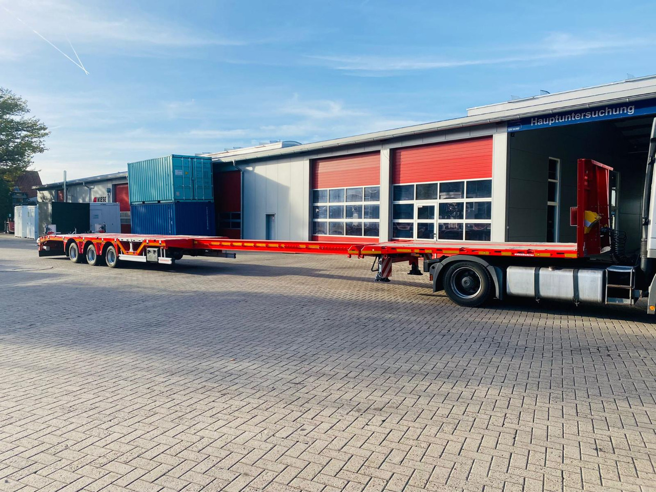 Kässbohrer Mega Tele HD Plattform Auflieger mit Radmulden - Dropside/ Flatbed semi-trailer: picture 2 Kässbohrer Mega Tele HD Plattform Auflieger mit Radmulden - Dropside/ Flatbed semi-trailer: picture 2