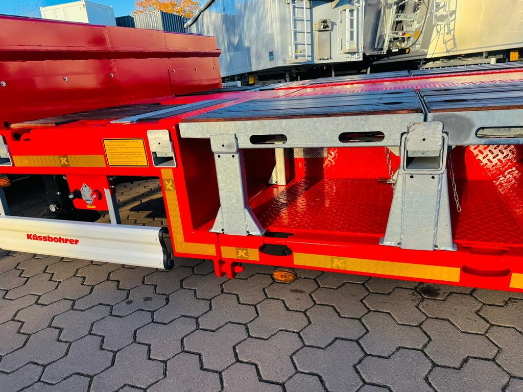 New Low loader semi-trailer Kässbohrer SLAR3 Ausziehbares Tiefbett mit Radmulden: picture 14