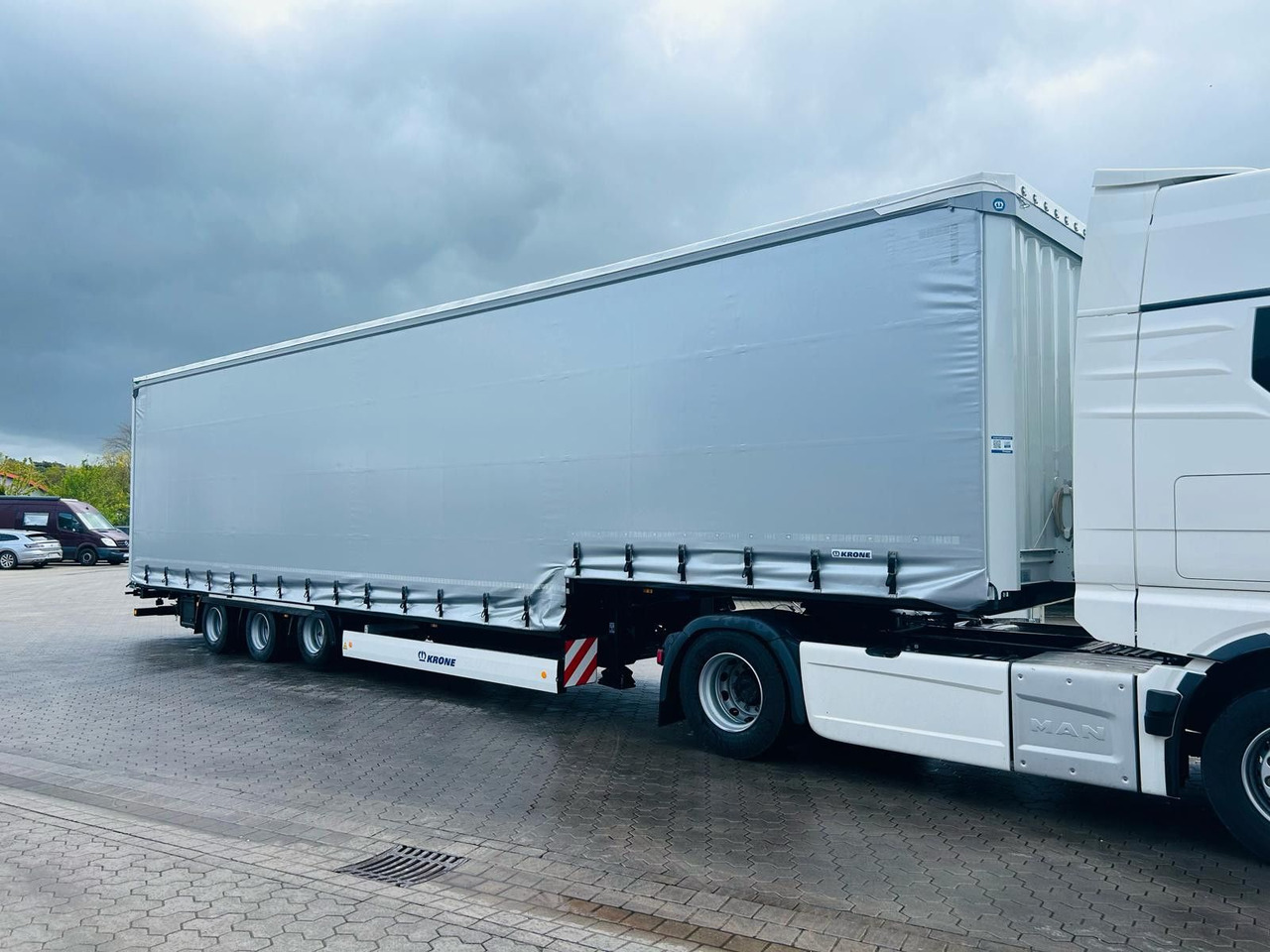 Krone SDP 27 Stufensattel Auflieger mit Spreizheck - Low loader semi-trailer: picture 4 Krone SDP 27 Stufensattel Auflieger mit Spreizheck - Low loader semi-trailer: picture 4