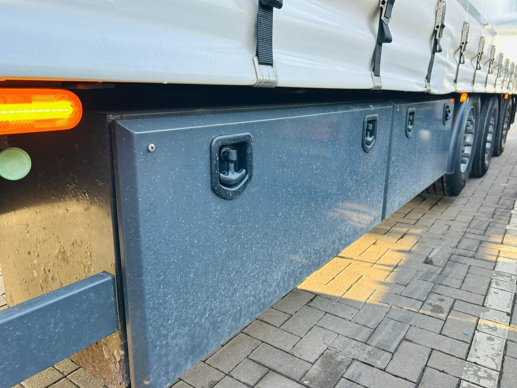 Dropside/ Flatbed semi-trailer Mega Gabelstaplertransporter Ladebordwand9t: picture 14