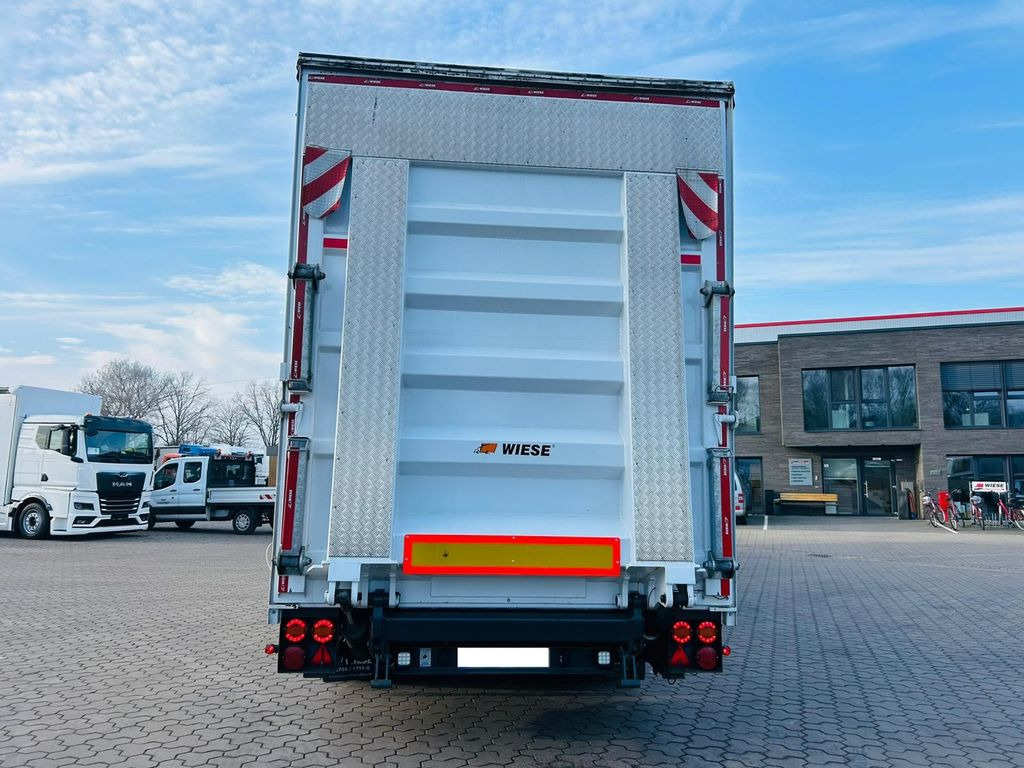 Dropside/ Flatbed semi-trailer Mega Gabelstaplertransporter Ladebordwand9t: picture 6