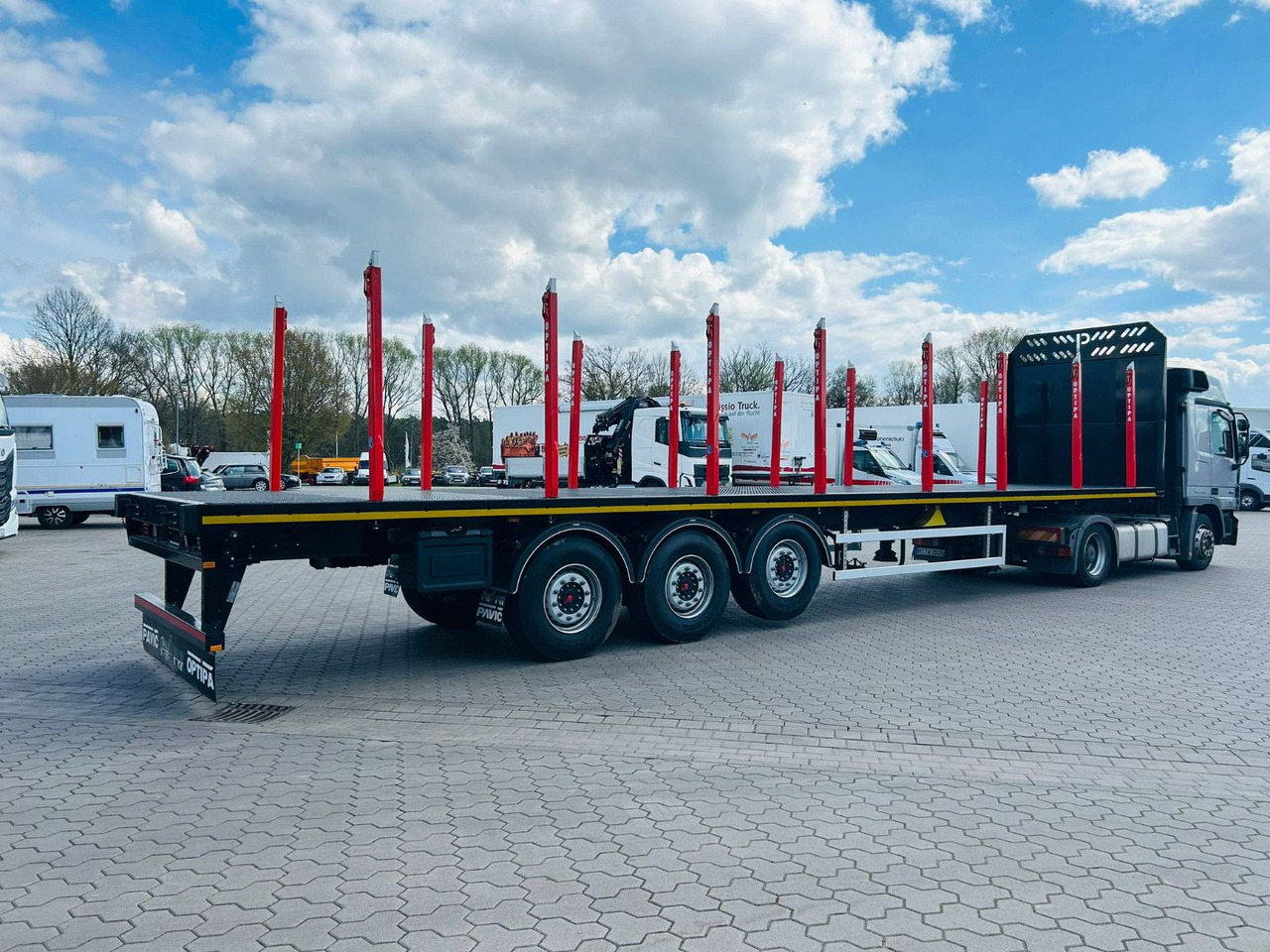 PAVIC 3-Achs Plattform-Auflieger/Leergew. ca. 7,1t - Logging semi-trailer: picture 4 PAVIC 3-Achs Plattform-Auflieger/Leergew. ca. 7,1t - Logging semi-trailer: picture 4