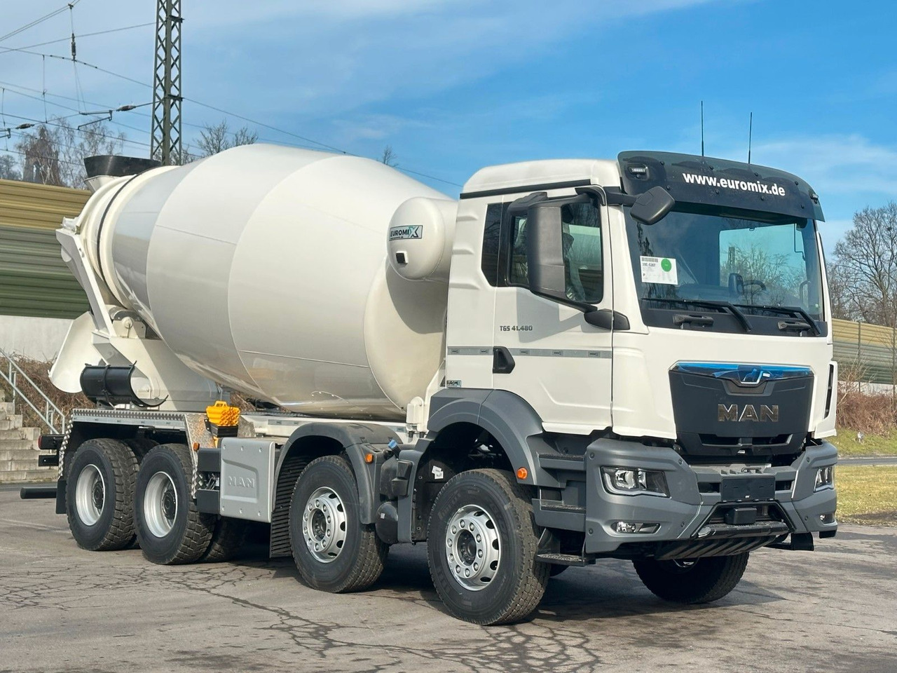 MAN TGS 41.480 8x4 /Euro6e Euromix EM 12 R - Concrete mixer truck: picture 1 MAN TGS 41.480 8x4 /Euro6e Euromix EM 12 R - Concrete mixer truck: picture 1