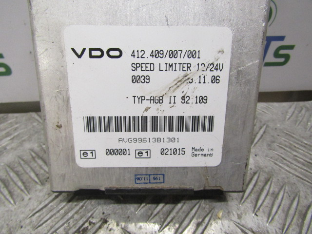 MAN TGA SPEED LIMITER CONTROL/ECU P/NO 412.409/007/001 - Electrical system for Truck: picture 2 MAN TGA SPEED LIMITER CONTROL/ECU P/NO 412.409/007/001 - Electrical system for Truck: picture 2