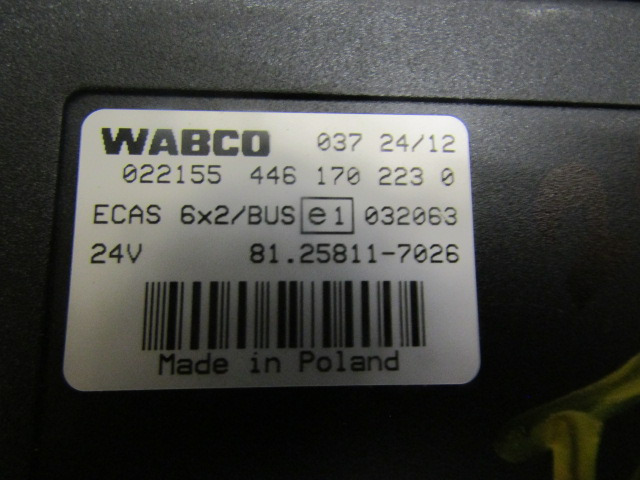 MAN TGS ECAS ECU P/NO 81.25811.7026 - ECU for Truck: picture 2 MAN TGS ECAS ECU P/NO 81.25811.7026 - ECU for Truck: picture 2
