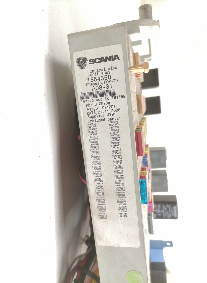 Scania Central electric unit 1854357 - Fuse for Truck: picture 3 Scania Central electric unit 1854357 - Fuse for Truck: picture 3