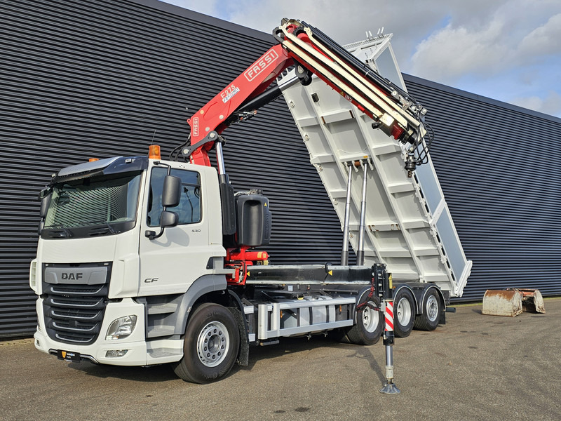 DAF CF 530 8x4-4 / FASSI 27.5 t/m CRANE + TIPPER - Tipper, Crane truck: picture 2 DAF CF 530 8x4-4 / FASSI 27.5 t/m CRANE + TIPPER - Tipper, Crane truck: picture 2