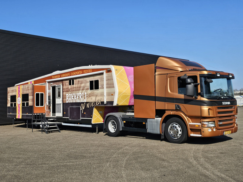Scania P 280 + trailer - 2 X SLIDE OUT / CAMPER / WOHNMOBIL - Closed box semi-trailer: picture 1 Scania P 280 + trailer - 2 X SLIDE OUT / CAMPER / WOHNMOBIL - Closed box semi-trailer: picture 1