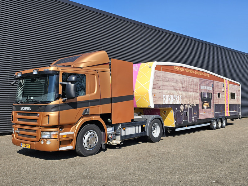 Scania P 280 + trailer - 2 X SLIDE OUT / CAMPER / WOHNMOBIL - Closed box semi-trailer: picture 3 Scania P 280 + trailer - 2 X SLIDE OUT / CAMPER / WOHNMOBIL - Closed box semi-trailer: picture 3