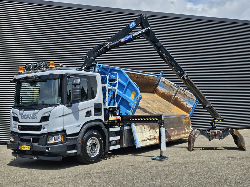Scania P420 6x2-4 / HMF Z KRAAN / 2 KANTEN KIPPER - Tipper, Crane truck: picture 2 Scania P420 6x2-4 / HMF Z KRAAN / 2 KANTEN KIPPER - Tipper, Crane truck: picture 2