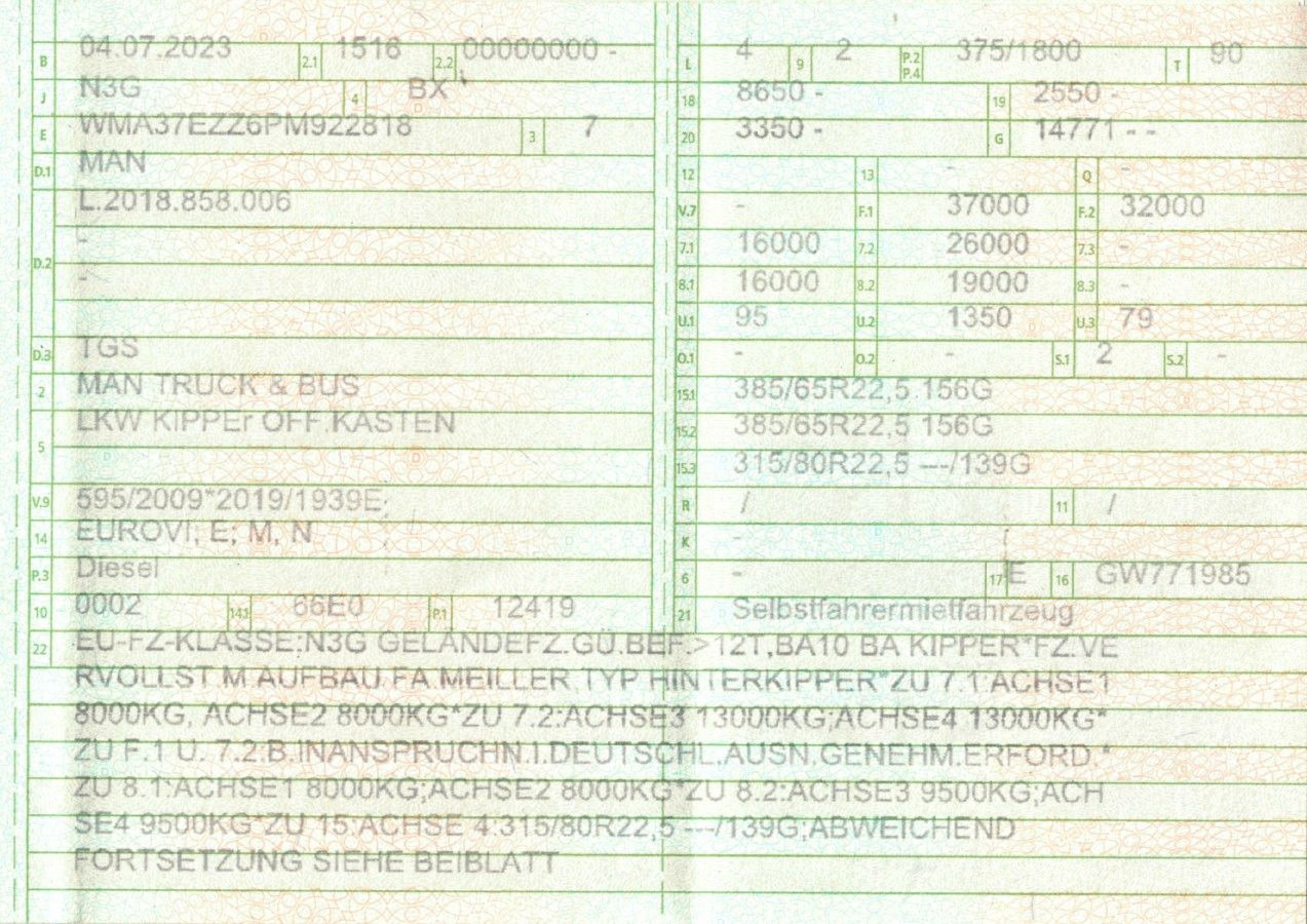 MAN 35.510 TGS | Meiller Thermo | E-Verdeck | TOP - Tipper: picture 2 MAN 35.510 TGS | Meiller Thermo | E-Verdeck | TOP - Tipper: picture 2