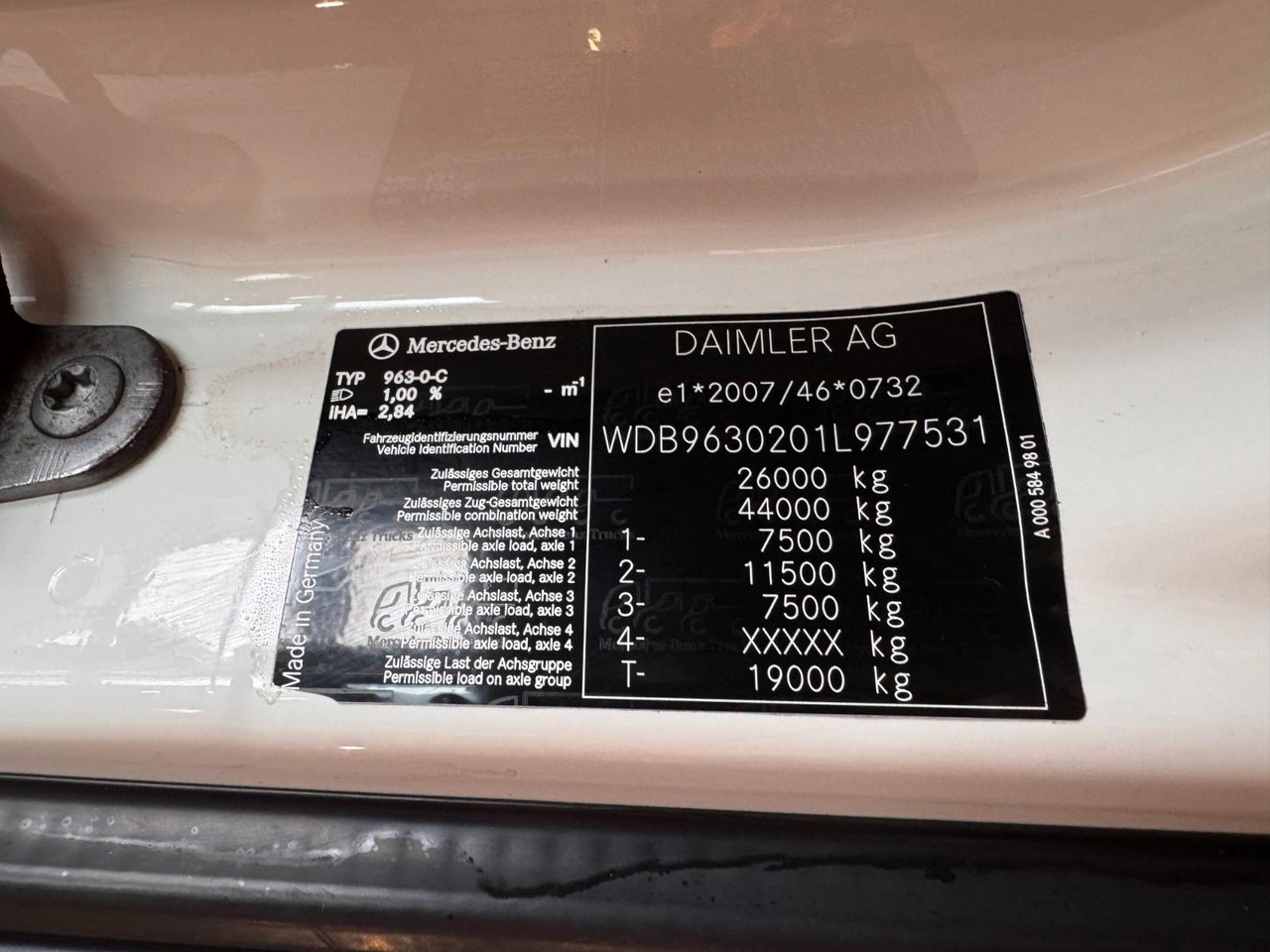 Mercedes-Benz 2536 ADR Valid & kipphydraulik für Gastank - Tank truck: picture 3 Mercedes-Benz 2536 ADR Valid & kipphydraulik für Gastank - Tank truck: picture 3