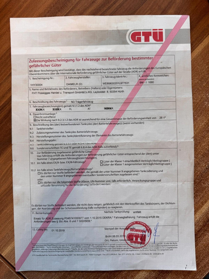 Mercedes-Benz 2536 ADR Valid & kipphydraulik für Gastank - Tank truck: picture 4 Mercedes-Benz 2536 ADR Valid & kipphydraulik für Gastank - Tank truck: picture 4