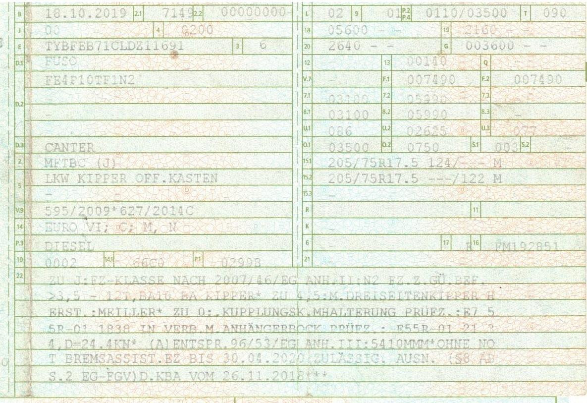 Mitsubishi 7C15 Fuso Canter 4x2 mit Meiller 3S. Kipper - Tipper: picture 2 Mitsubishi 7C15 Fuso Canter 4x2 mit Meiller 3S. Kipper - Tipper: picture 2