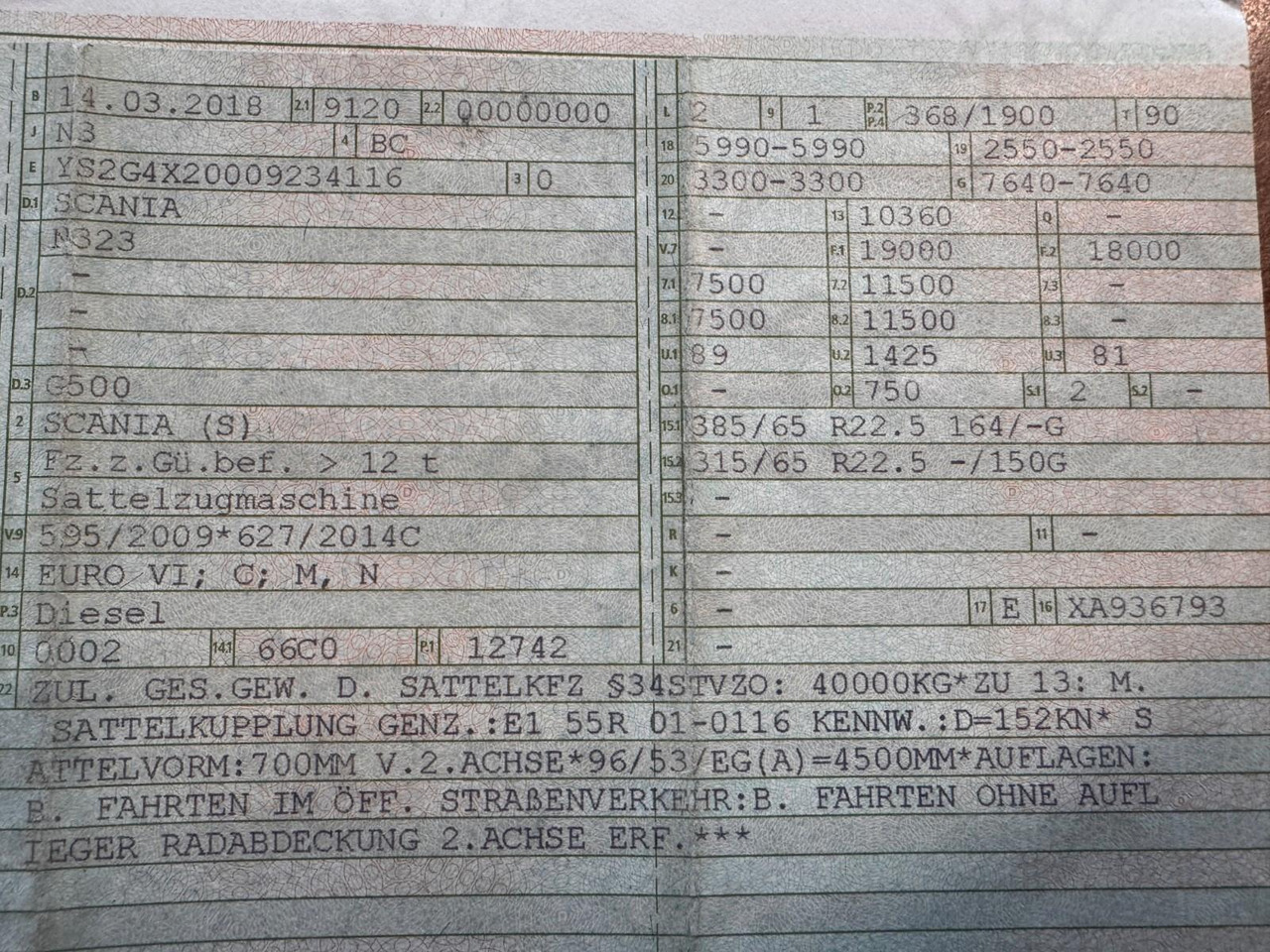 Scania G 500 4X2 Kipphydraulik Retarder Top Zustand - Tractor unit: picture 2 Scania G 500 4X2 Kipphydraulik Retarder Top Zustand - Tractor unit: picture 2