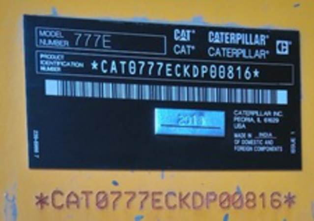 CAT 777E - Rigid dumper/ Rock truck: picture 5 CAT 777E - Rigid dumper/ Rock truck: picture 5