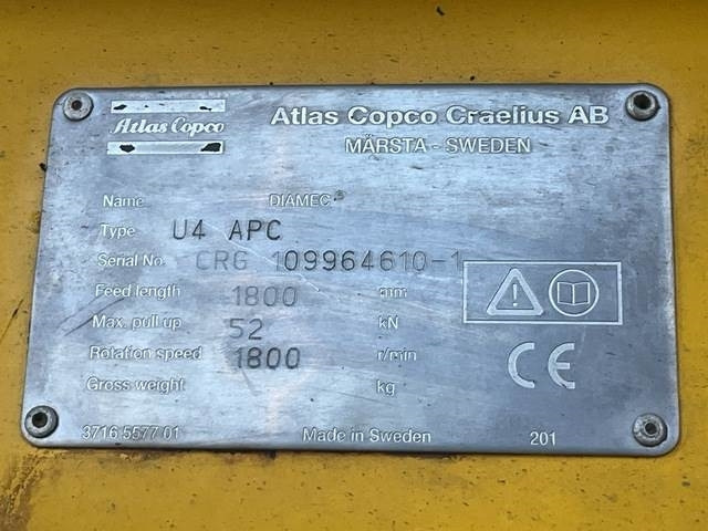 Atlas Copco Diamec U4 - Drilling rig: picture 5 Atlas Copco Diamec U4 - Drilling rig: picture 5