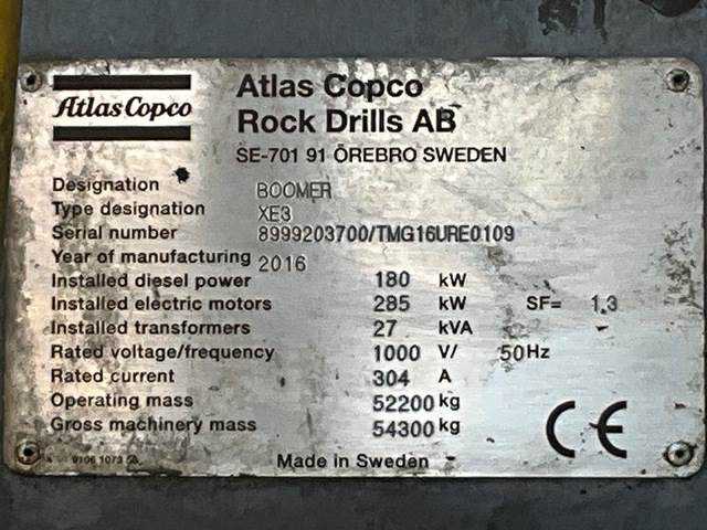 Atlas Copco XE3C - Mining machinery: picture 5 Atlas Copco XE3C - Mining machinery: picture 5