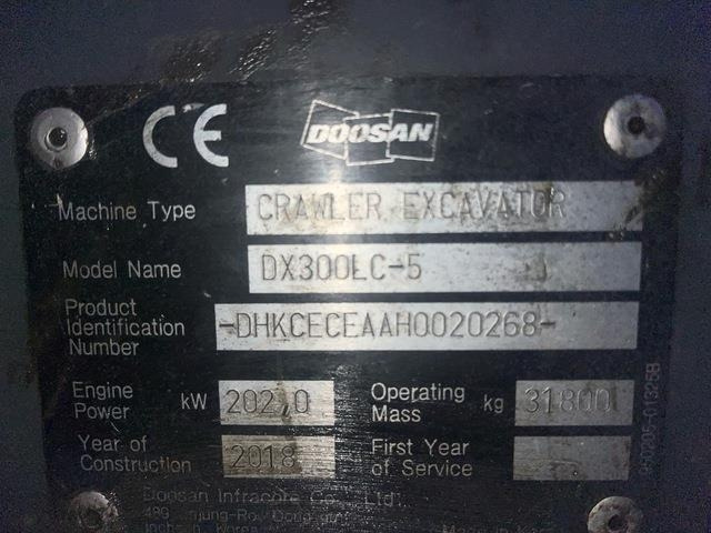 Doosan DX300LC-5 - Crawler excavator: picture 5 Doosan DX300LC-5 - Crawler excavator: picture 5