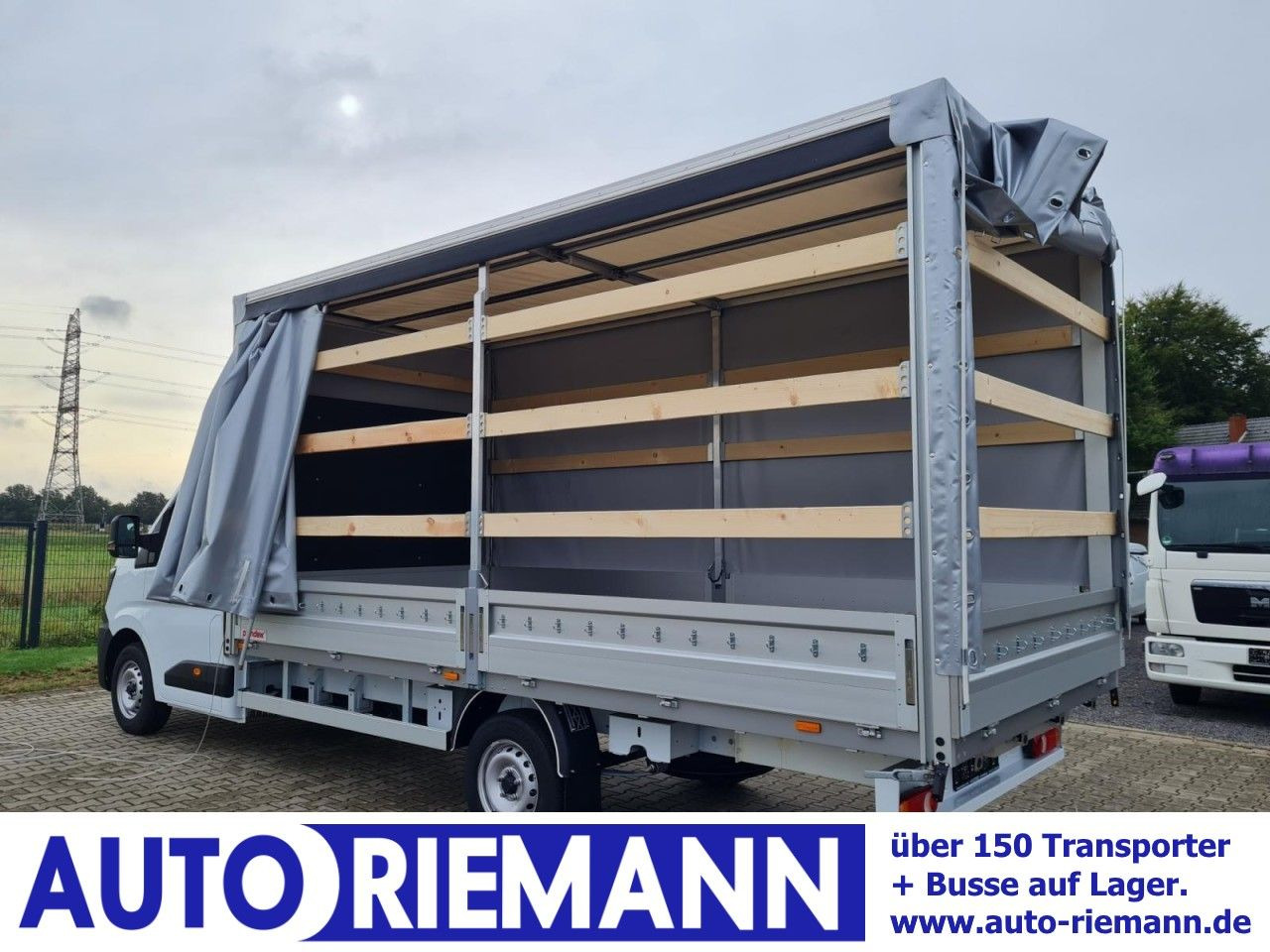 Renault Master 35 Pritsche Schiebe Plane dCi 170 10 Pal. - Curtain side van: picture 1 Renault Master 35 Pritsche Schiebe Plane dCi 170 10 Pal. - Curtain side van: picture 1