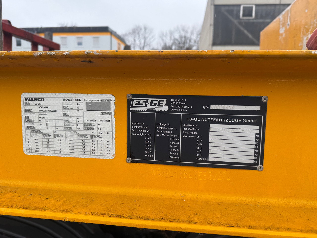 Dropside/ Flatbed semi-trailer ES-GE 6 Achs Ballastauflieger 4x gelenkt 2x Lift: picture 6 Dropside/ Flatbed semi-trailer ES-GE 6 Achs Ballastauflieger 4x gelenkt 2x Lift: picture 6