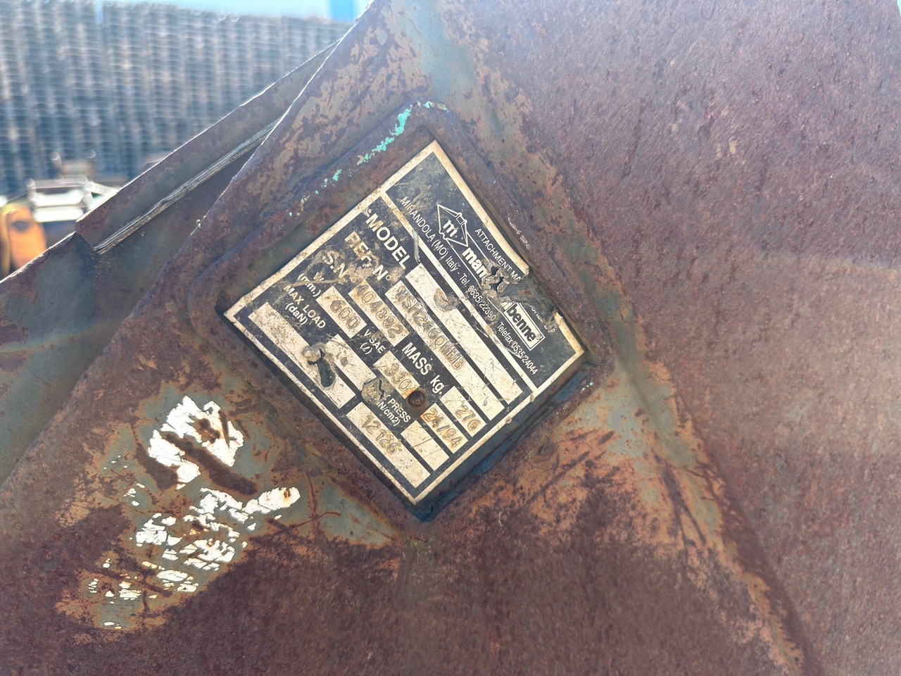 Excavator bucket Tieflöffel 30cm Mantovanibenne: picture 6