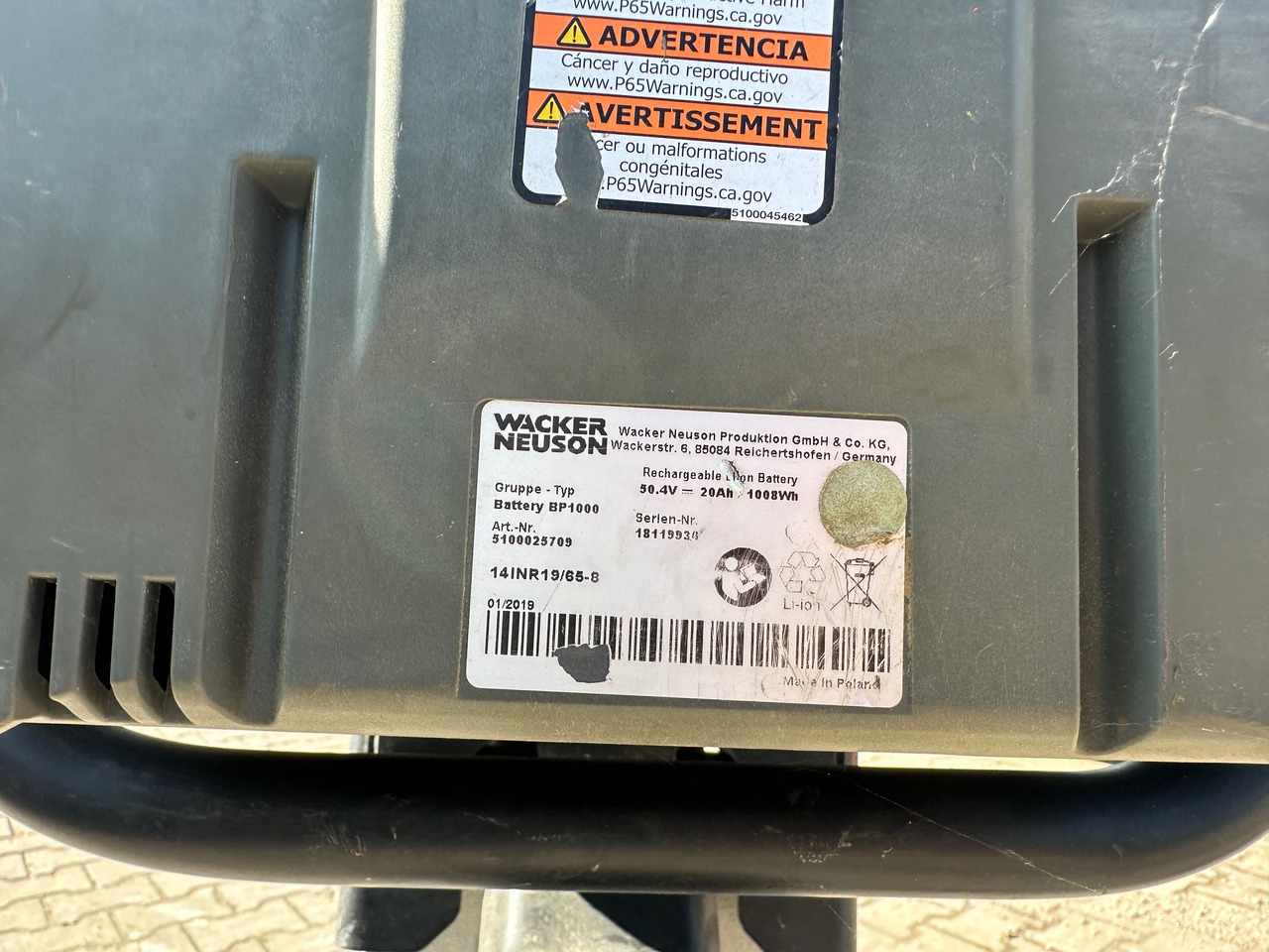 Rammer Wacker Neuson AS50E Rüttelstampfer Elektro AKKU!: picture 10 Rammer Wacker Neuson AS50E Rüttelstampfer Elektro AKKU!: picture 10