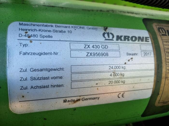 Krone ZX 430 GD - Self-loading wagon: picture 4 Krone ZX 430 GD - Self-loading wagon: picture 4