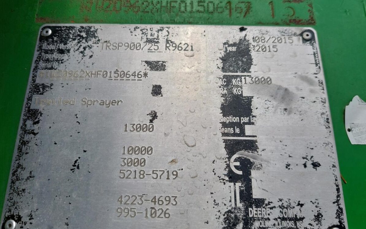 Trailed sprayer John Deere R962i - 28m: picture 15 Trailed sprayer John Deere R962i - 28m: picture 15